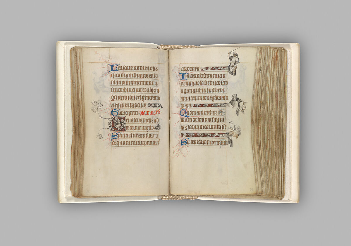 The Hours of Jeanne d'Evreux, Queen of France, Jean Pucelle (French, active Paris, 1319–34), Grisaille, tempera, and ink on vellum, French