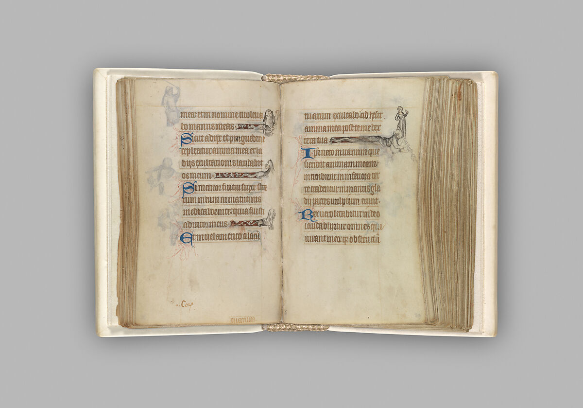 The Hours of Jeanne d'Evreux, Queen of France, Jean Pucelle (French, active Paris, 1319–34), Grisaille, tempera, and ink on vellum, French