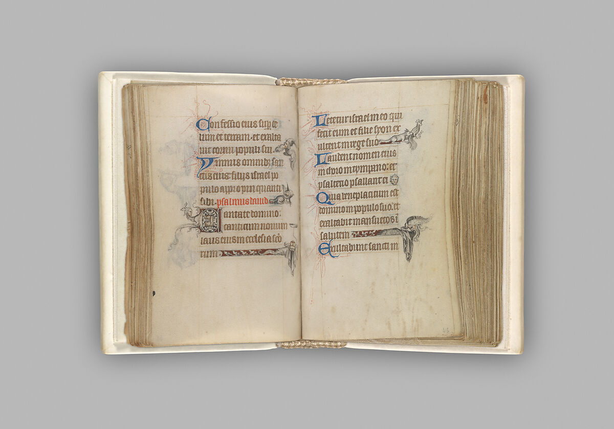 The Hours of Jeanne d'Evreux, Queen of France, Jean Pucelle (French, active Paris, 1319–34), Grisaille, tempera, and ink on vellum, French