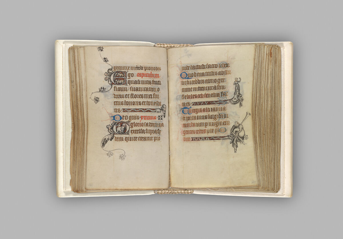 The Hours of Jeanne d'Evreux, Queen of France, Jean Pucelle (French, active Paris, 1319–34), Grisaille, tempera, and ink on vellum, French