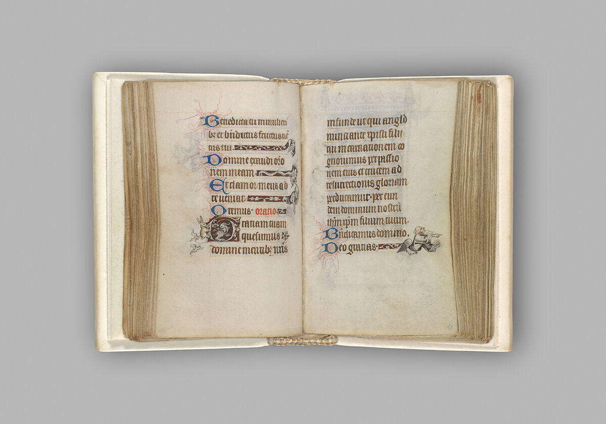 The Hours of Jeanne d'Evreux, Queen of France, Jean Pucelle (French, active Paris, 1319–34), Grisaille, tempera, and ink on vellum, French