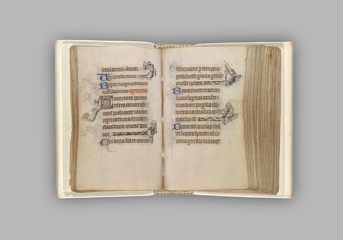 The Hours of Jeanne d'Evreux, Queen of France, Jean Pucelle (French, active Paris, 1319–34), Grisaille, tempera, and ink on vellum, French