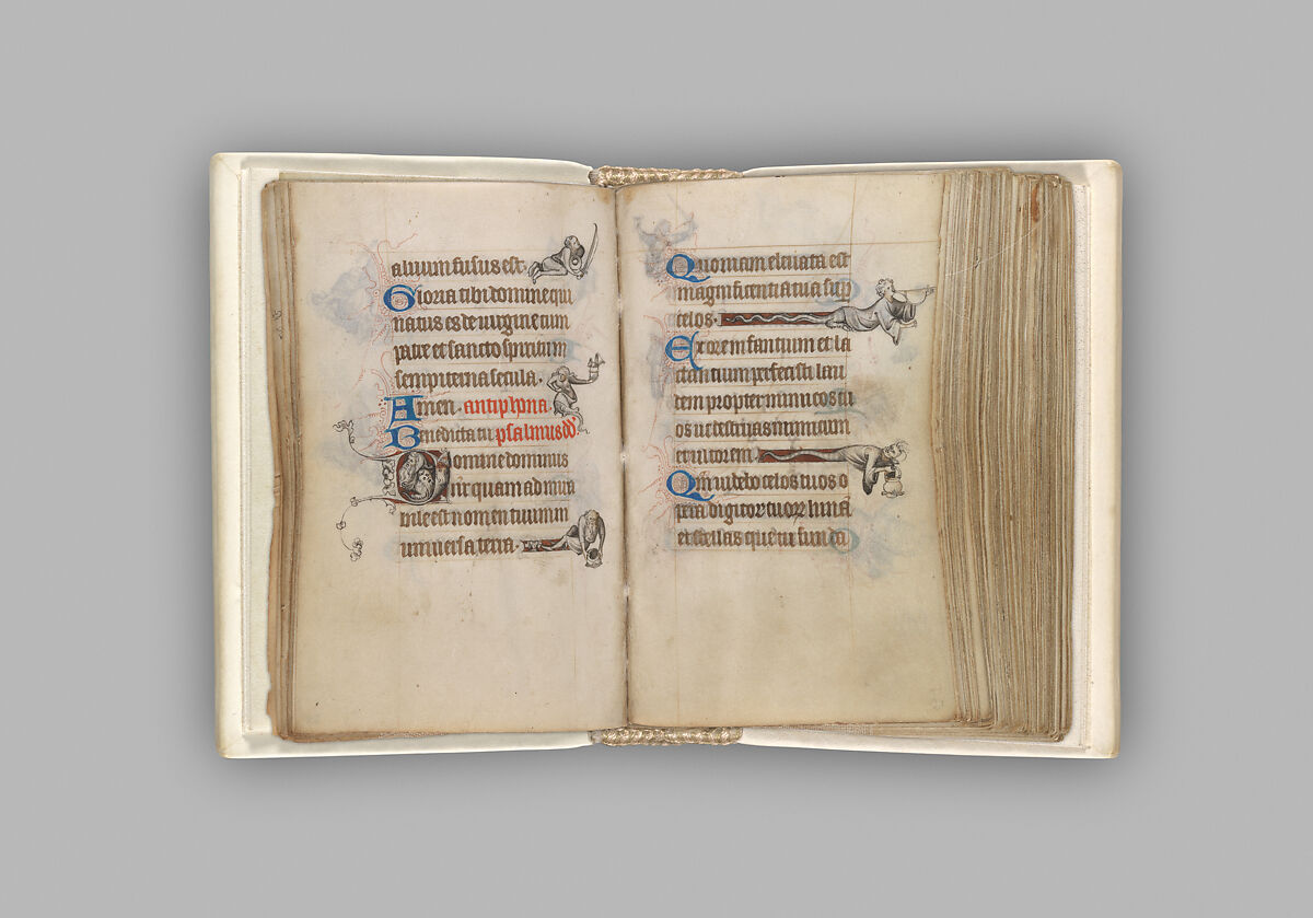 The Hours of Jeanne d'Evreux, Queen of France, Jean Pucelle (French, active Paris, 1319–34), Grisaille, tempera, and ink on vellum, French