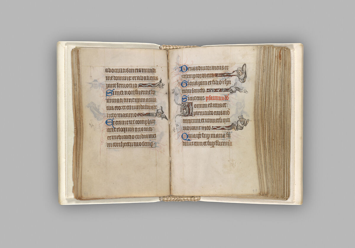 The Hours of Jeanne d'Evreux, Queen of France, Jean Pucelle (French, active Paris, 1319–34), Grisaille, tempera, and ink on vellum, French