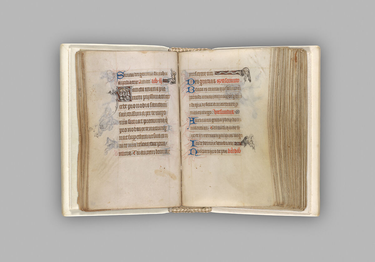 The Hours of Jeanne d'Evreux, Queen of France, Jean Pucelle (French, active Paris, 1319–34), Grisaille, tempera, and ink on vellum, French