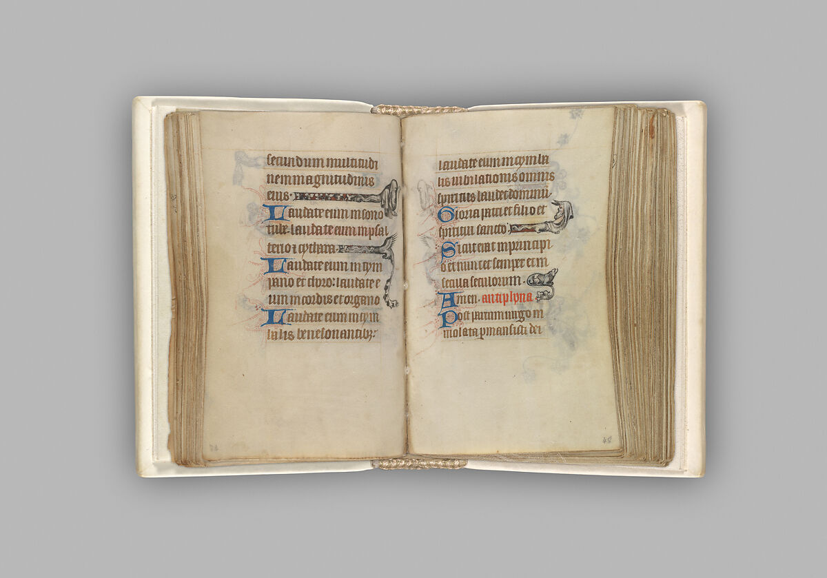 The Hours of Jeanne d'Evreux, Queen of France, Jean Pucelle (French, active Paris, 1319–34), Grisaille, tempera, and ink on vellum, French