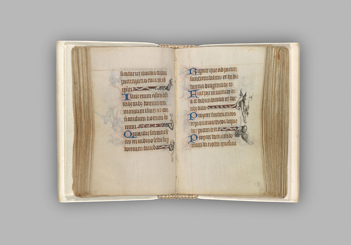 The Hours of Jeanne d'Evreux, Queen of France, Jean Pucelle (French, active Paris, 1319–34), Grisaille, tempera, and ink on vellum, French