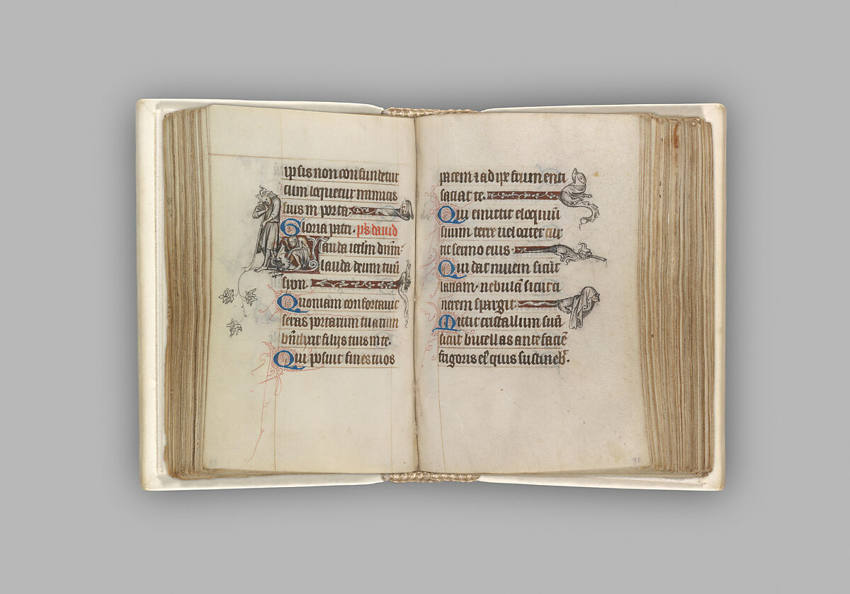 The Hours of Jeanne d'Evreux, Queen of France, Jean Pucelle (French, active Paris, 1319–34), Grisaille, tempera, and ink on vellum, French