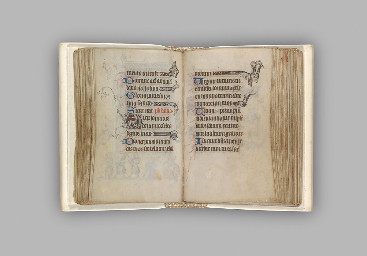 The Hours of Jeanne d'Evreux, Queen of France, Jean Pucelle (French, active Paris, 1319–34), Grisaille, tempera, and ink on vellum, French