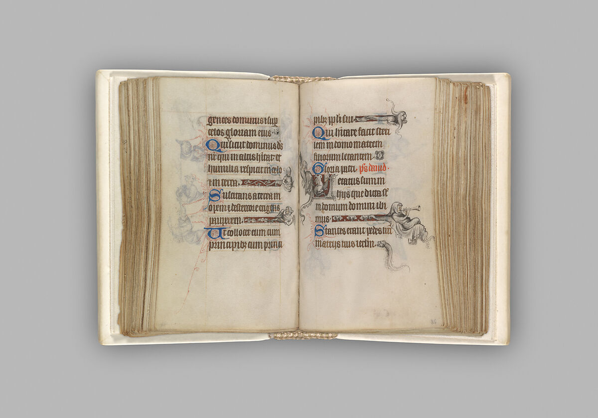 The Hours of Jeanne d'Evreux, Queen of France, Jean Pucelle (French, active Paris, 1319–34), Grisaille, tempera, and ink on vellum, French