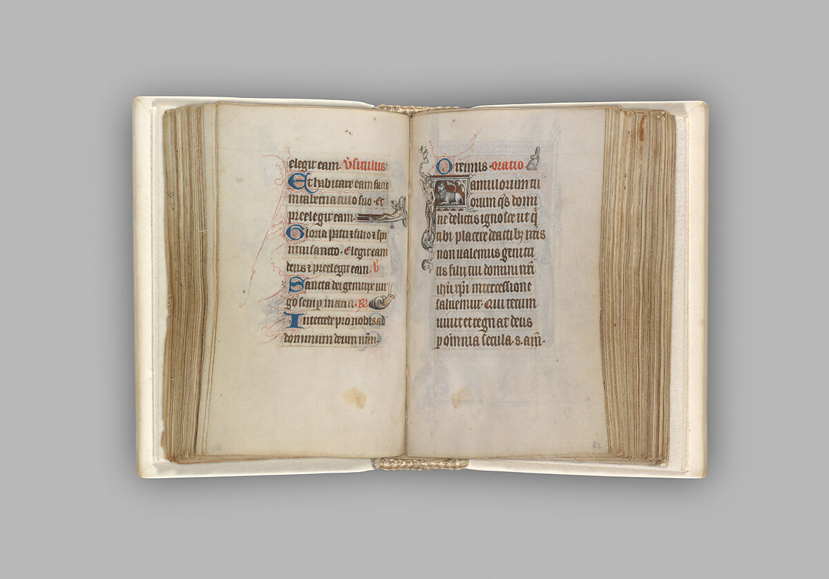 The Hours of Jeanne d'Evreux, Queen of France, Jean Pucelle (French, active Paris, 1319–34), Grisaille, tempera, and ink on vellum, French