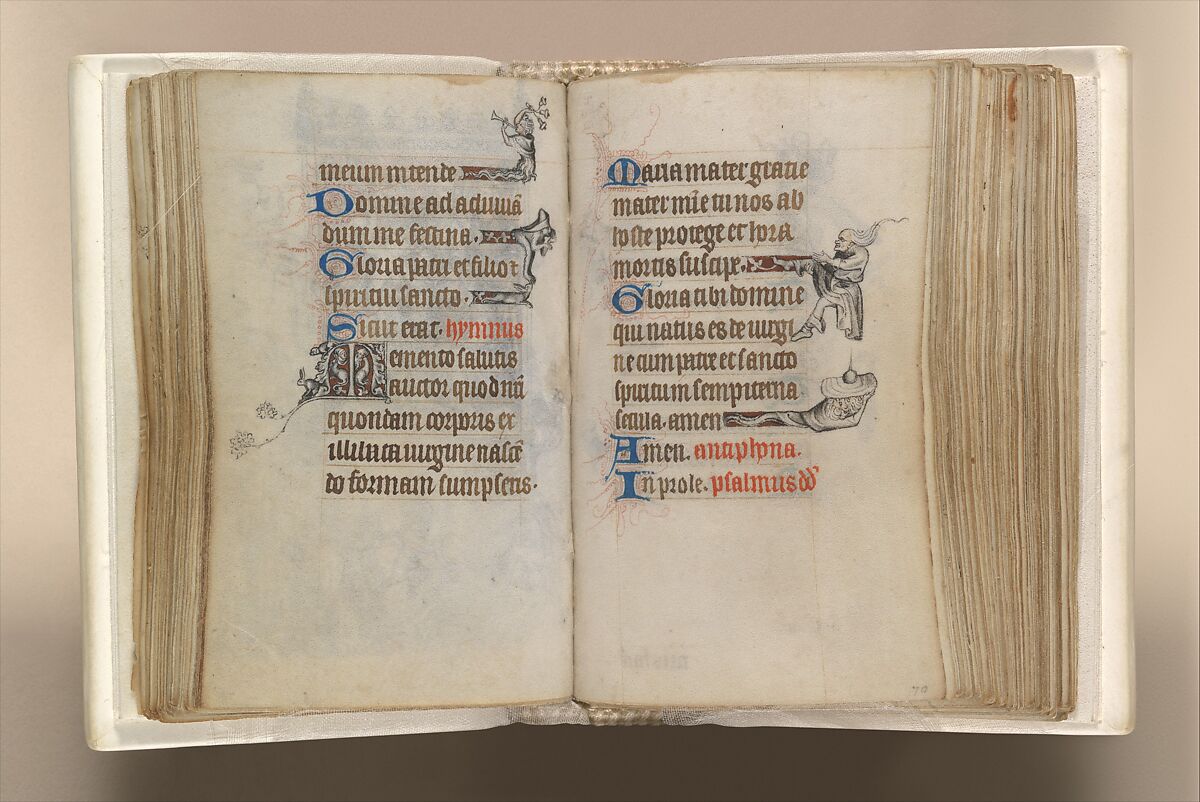 The Hours of Jeanne d'Evreux, Queen of France, Jean Pucelle (French, active Paris, 1319–34), Grisaille, tempera, and ink on vellum, French