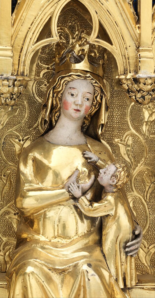 Reliquary Shrine, Attributed to Jean de Touyl (French, died 1349/50), Gilded silver, translucent enamel, paint, French