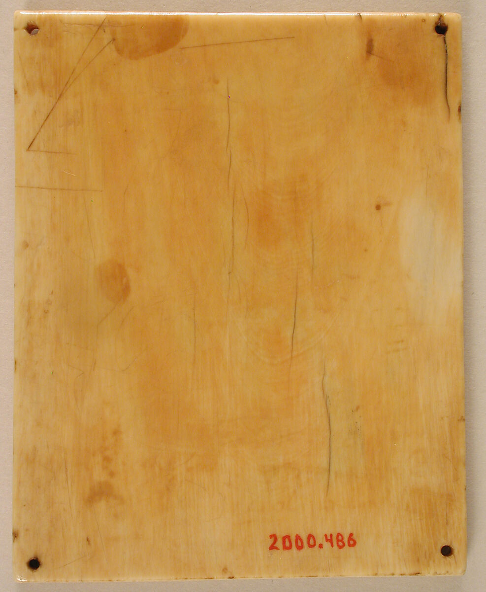 Two Scenes of Christ and the Apostles, Elephant ivory with traces of paint, French