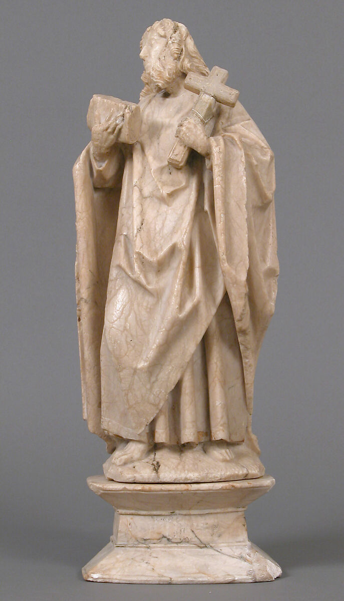 Saint Philip, Alabaster, with traces of gilding and polychromy, North French or South Netherlandish 