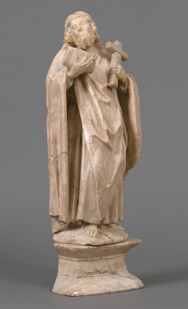 Saint Philip, Alabaster, with traces of gilding and polychromy, North French or South Netherlandish