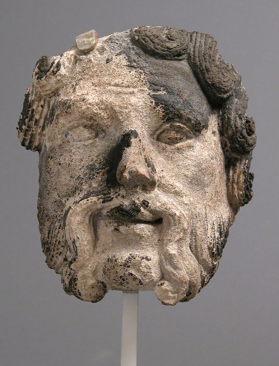 Head of a Bearded Man, Limestone, French