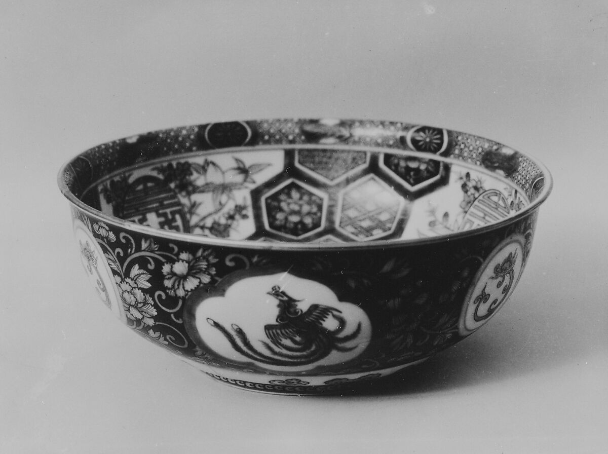 Bowl, Porcelain decorated with enamels (Arita ware, Imari type), Japan 