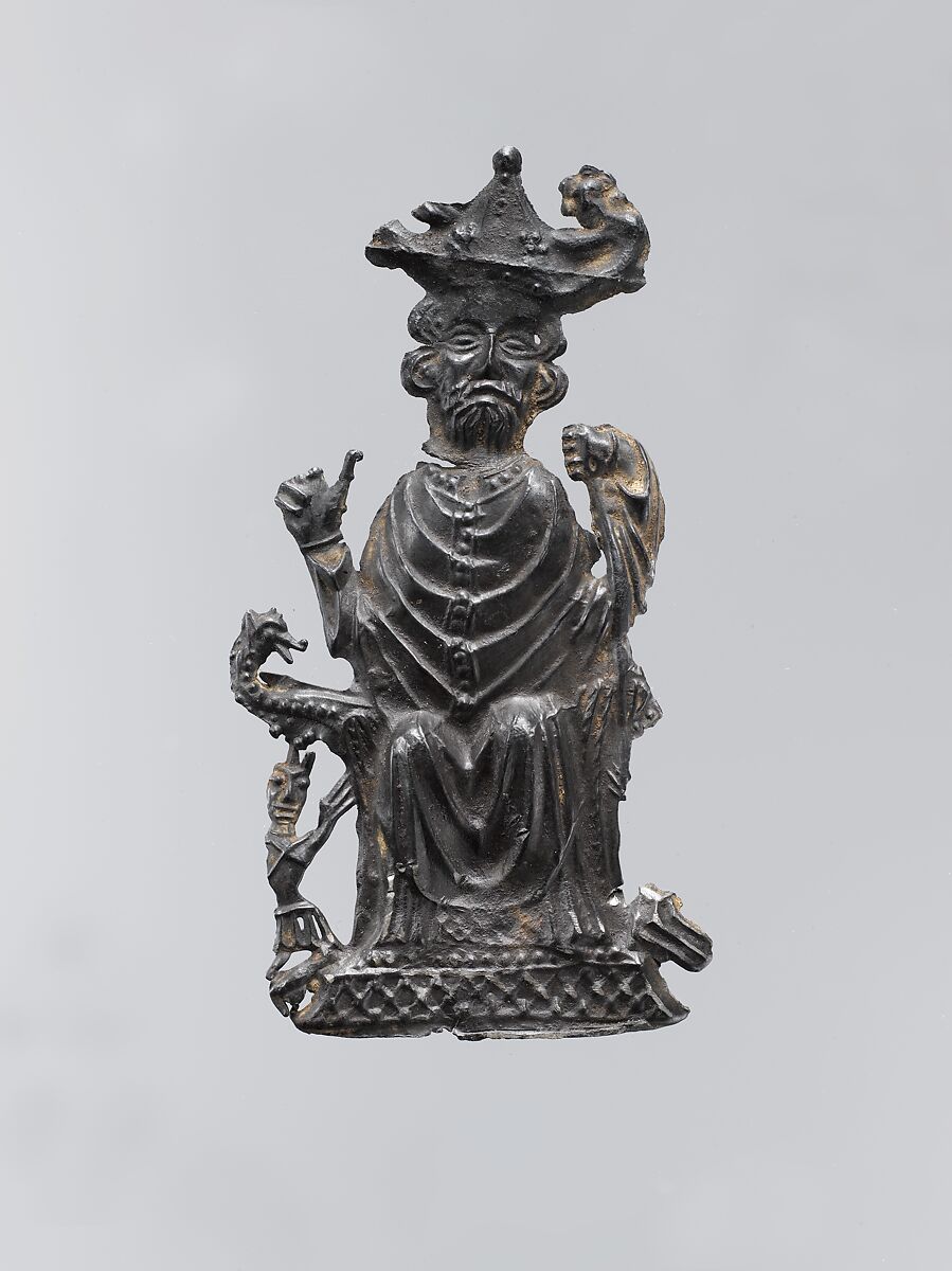 Pilgrim's Badge: Saint Theobald of Thann, Lead/tin alloy, French 