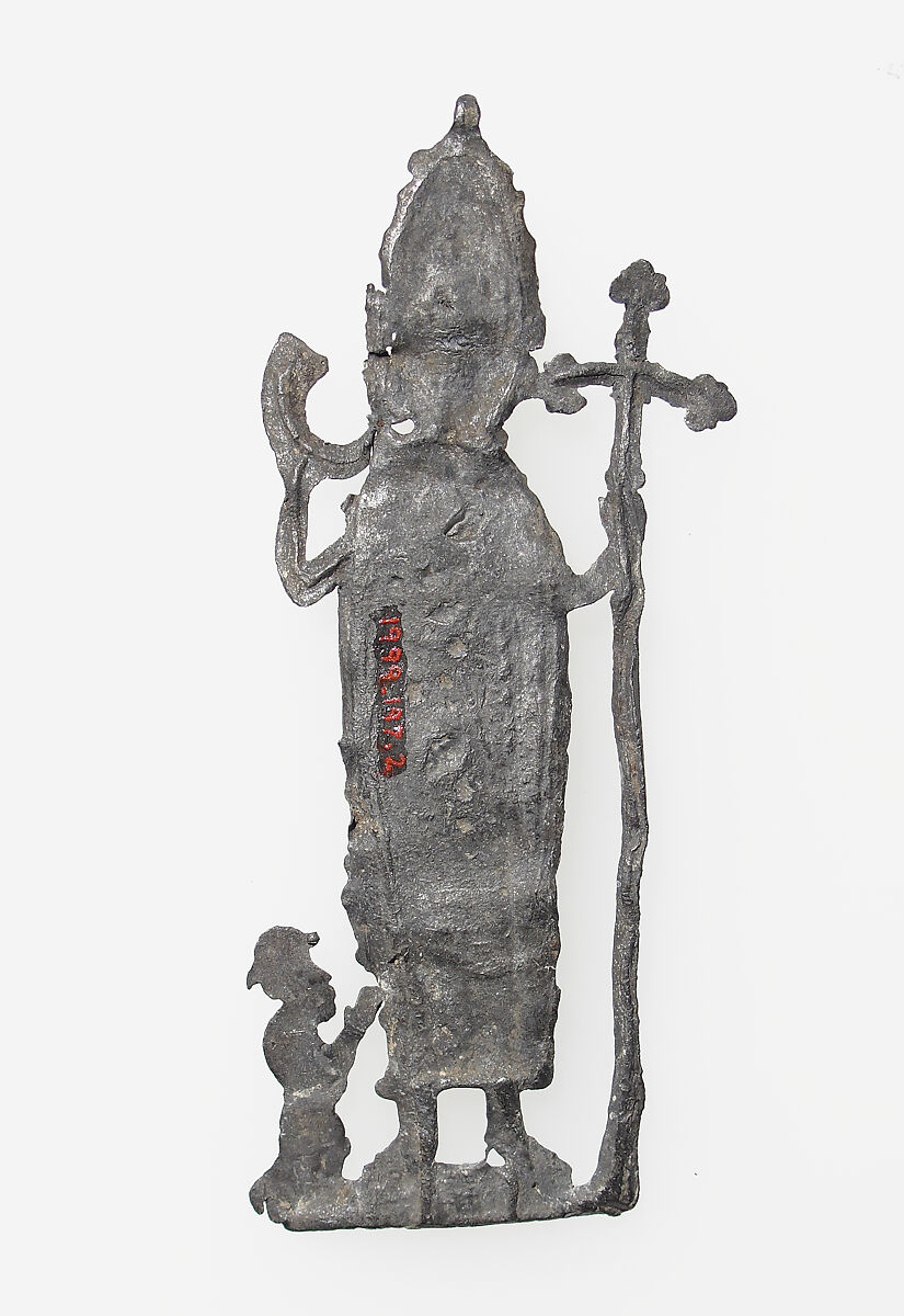Pilgrim's Badge: Saint Cornelius, Lead/tin alloy, South Netherlandish