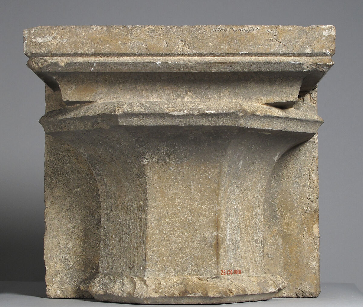 Column Base with Shaft Fragment, Stone, French 