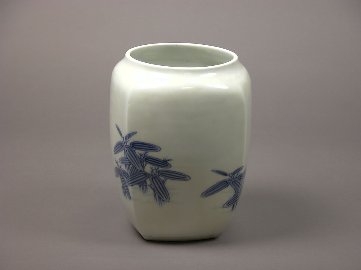 Jar, Porcelain decorated with blue under the glaze (Hirado ware), Japan