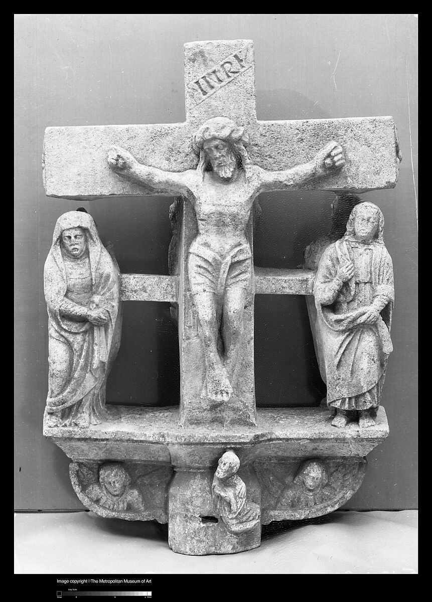 Cross with Apostles, Stone, Northeast French