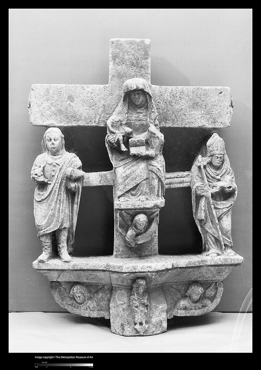 Cross with Apostles, Stone, Northeast French