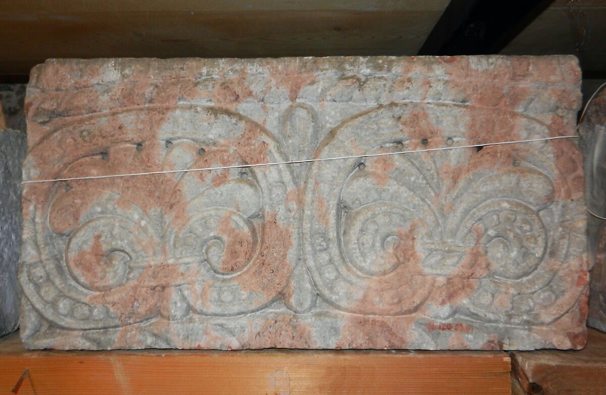 Lintel Fragment, Marble, Catalan 