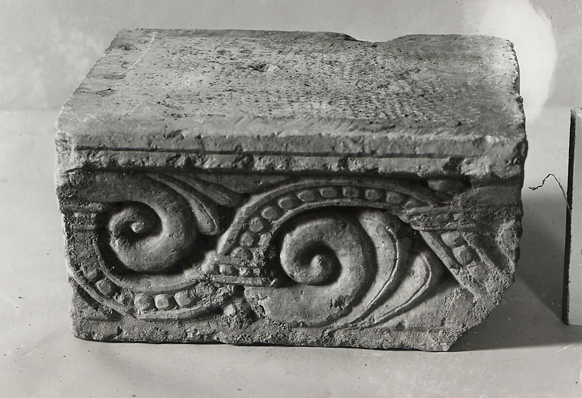 Cornice Fragment, Marble, Catalan 