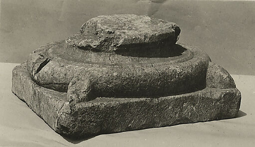 Column Base, Pink marble, Catalan