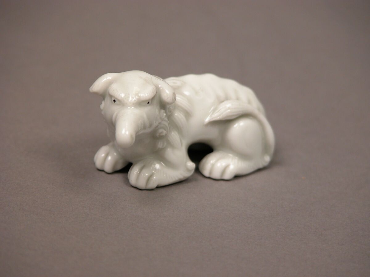 Baku, Mythical Animal, White porcelain (Hirado ware), Japan 