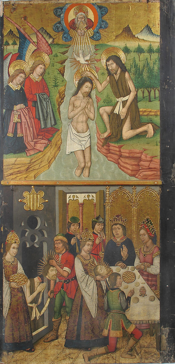 Panel from Saint John Retable, Domingo Ram (Spanish, Aragon, active 1464–1507), Tempera on wood, gold ground, Spanish 