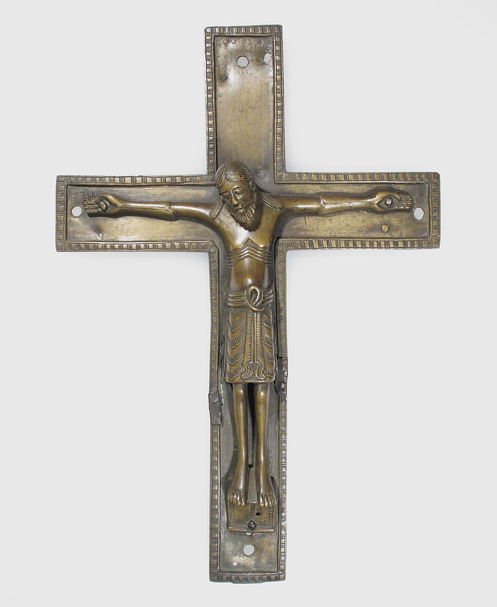 Crucifix, Brass, Rhenish 