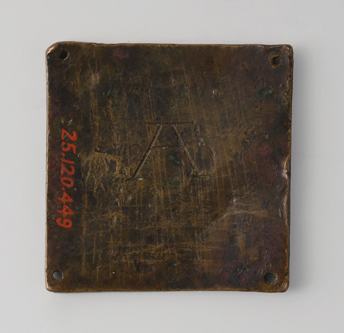 Saint Matthew Writing the Gospel, Copper alloy, traces of gilding, Mosan