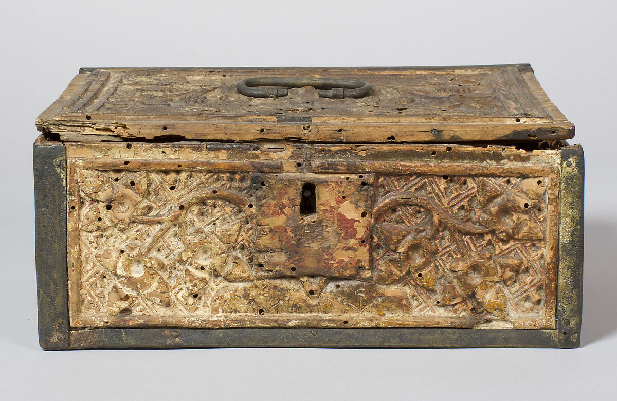 Coffret, wood, brass, German (?)