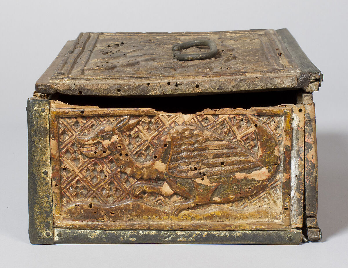 Coffret, wood, brass, German (?)