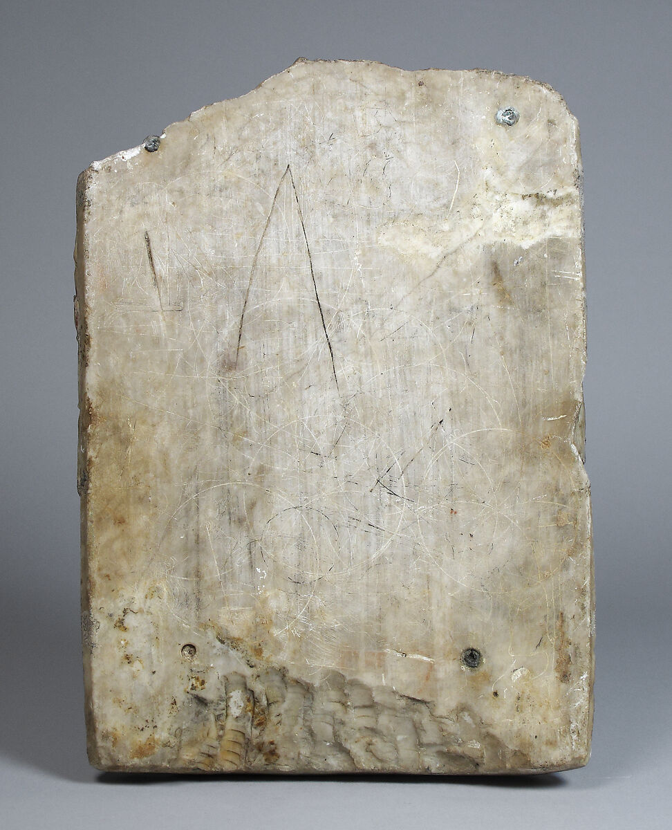 Coronation of the Virgin, Alabaster, paint, British