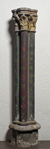 Engaged Clustered Colonnette, Stone, French 