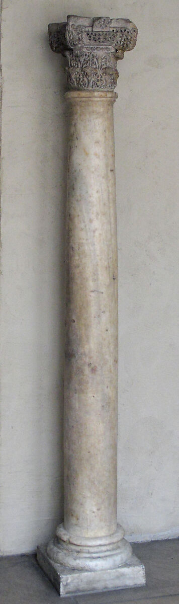 Column Base, Marble, Byzantine 