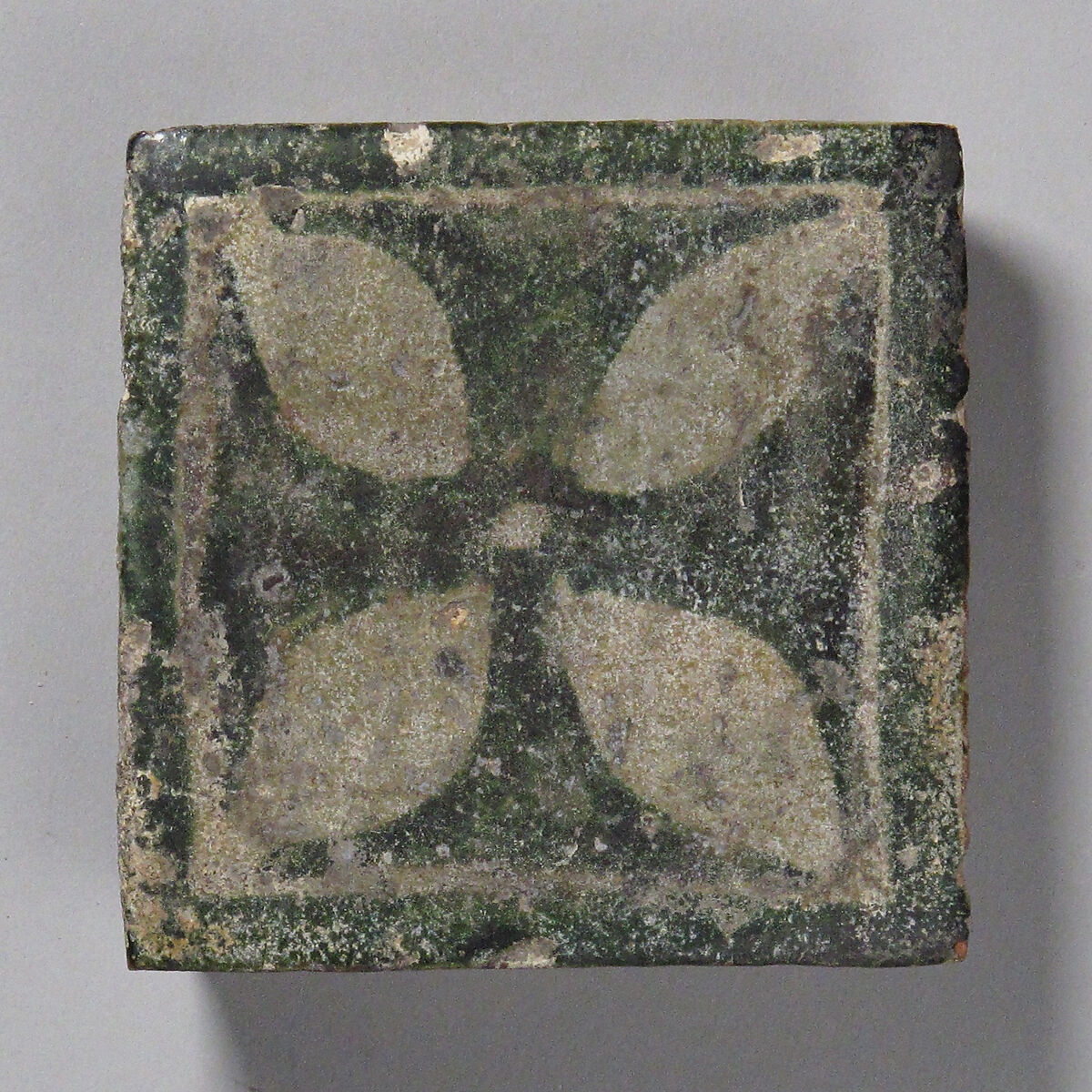 Tile, Glazed earthenware, French 