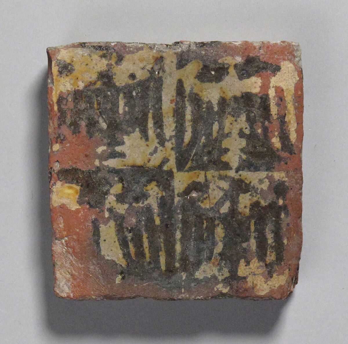 Tile, Glazed earthenware, French