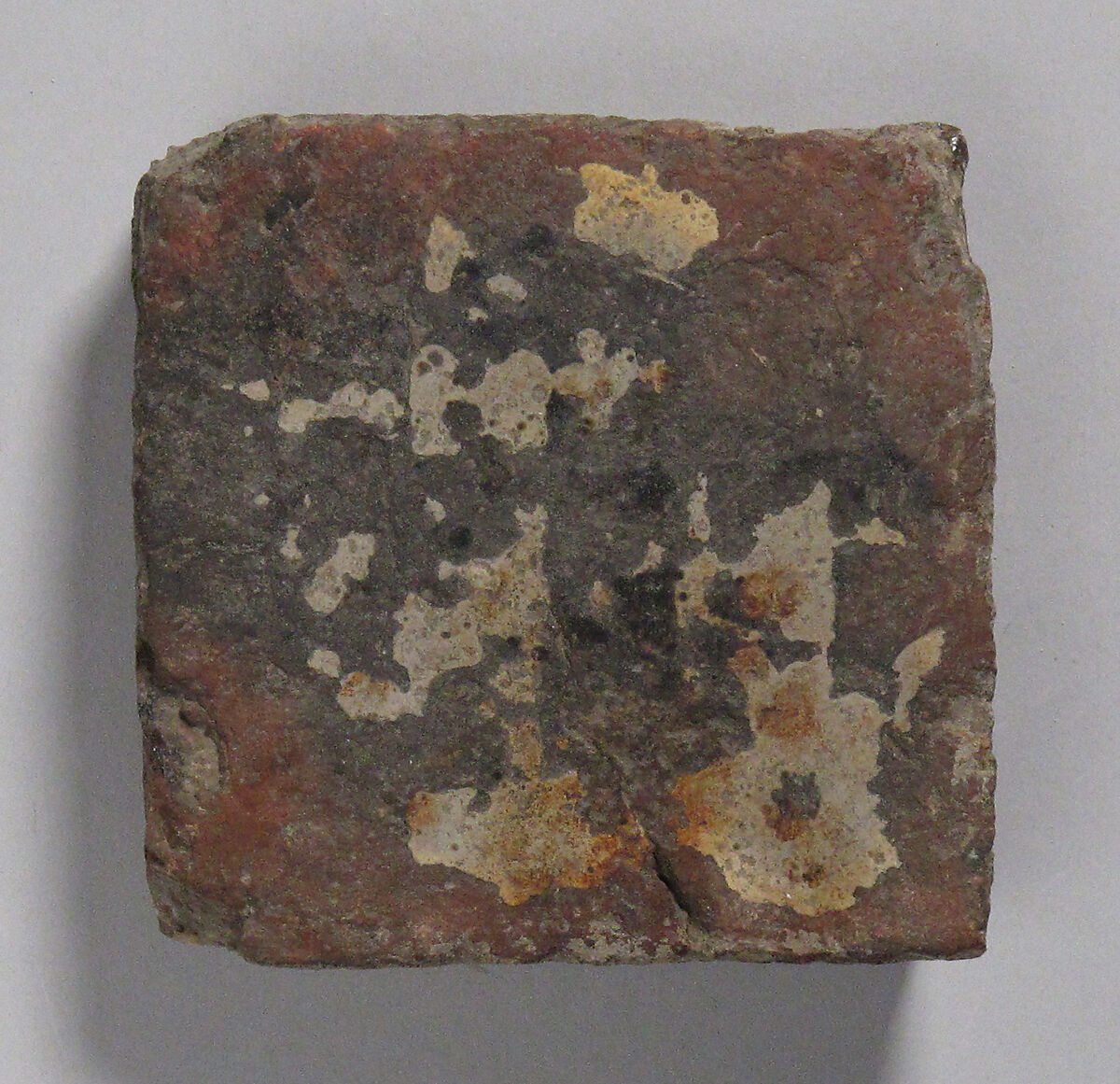 Tile, Glazed earthenware, French