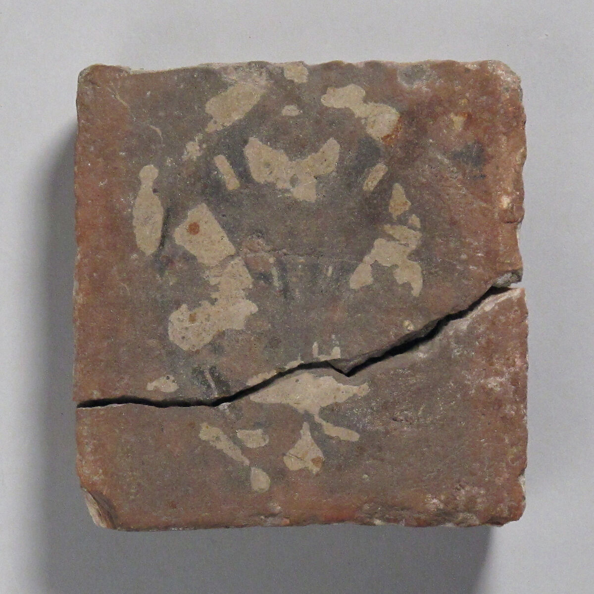 Tile, Glazed earthenware, French