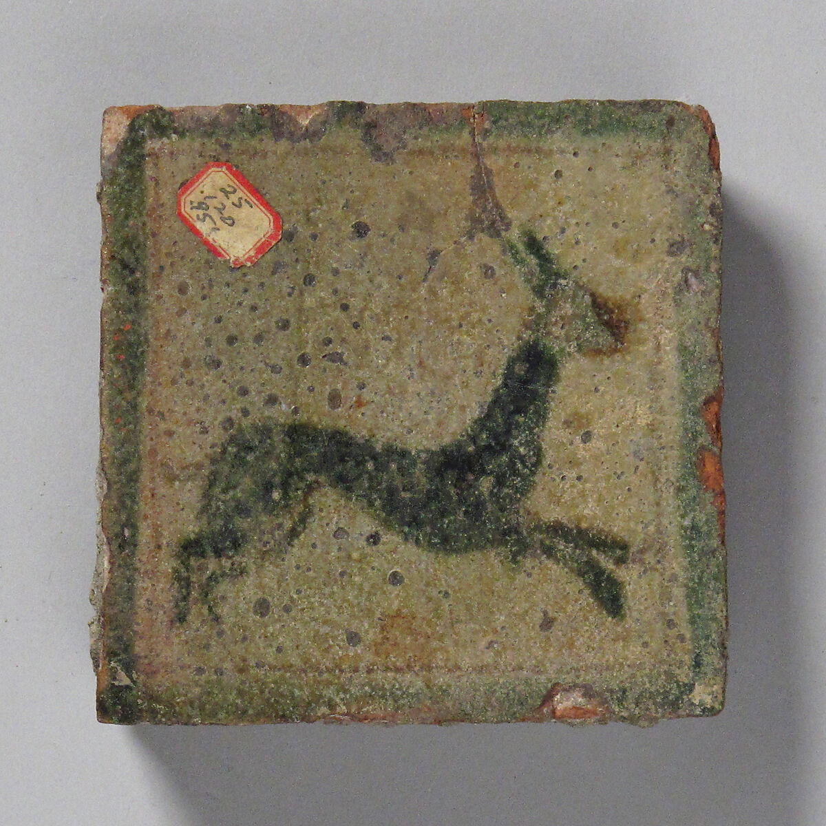 Tile, Glazed earthenware, French 