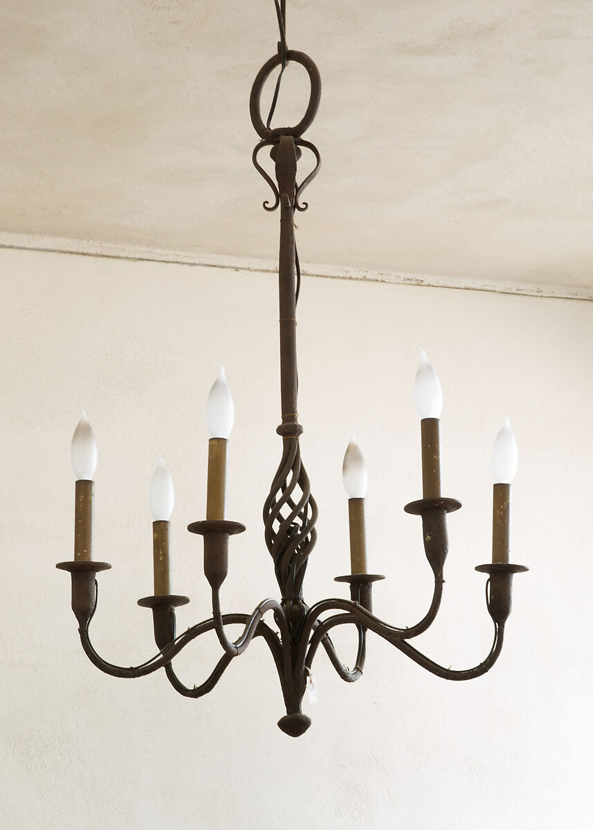 Chandelier, Iron, wrought, French 