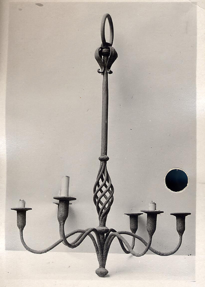 Chandelier, Iron, wrought, French