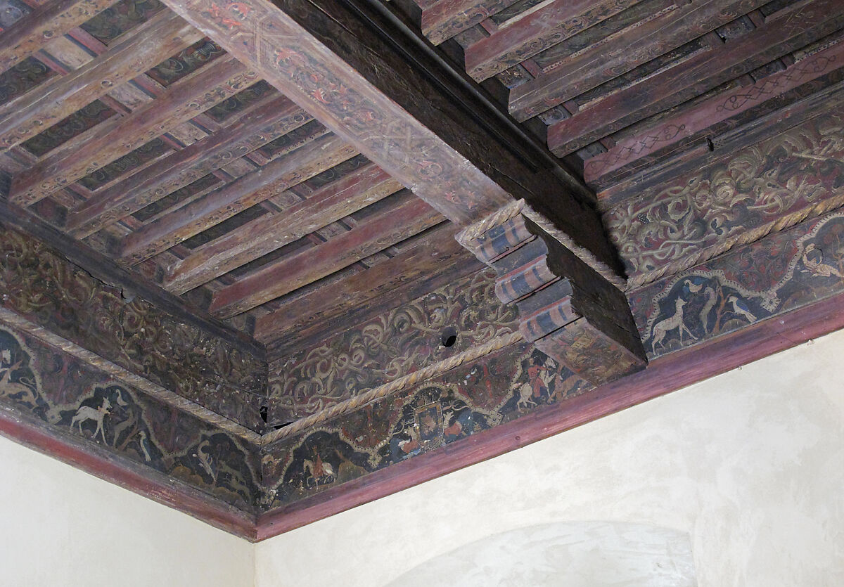 Ceiling, Tempera on pine, Spanish 