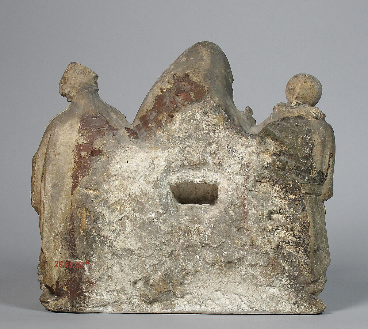 Pietà with Saint Nicholas and Saint James the Great, Limestone, French