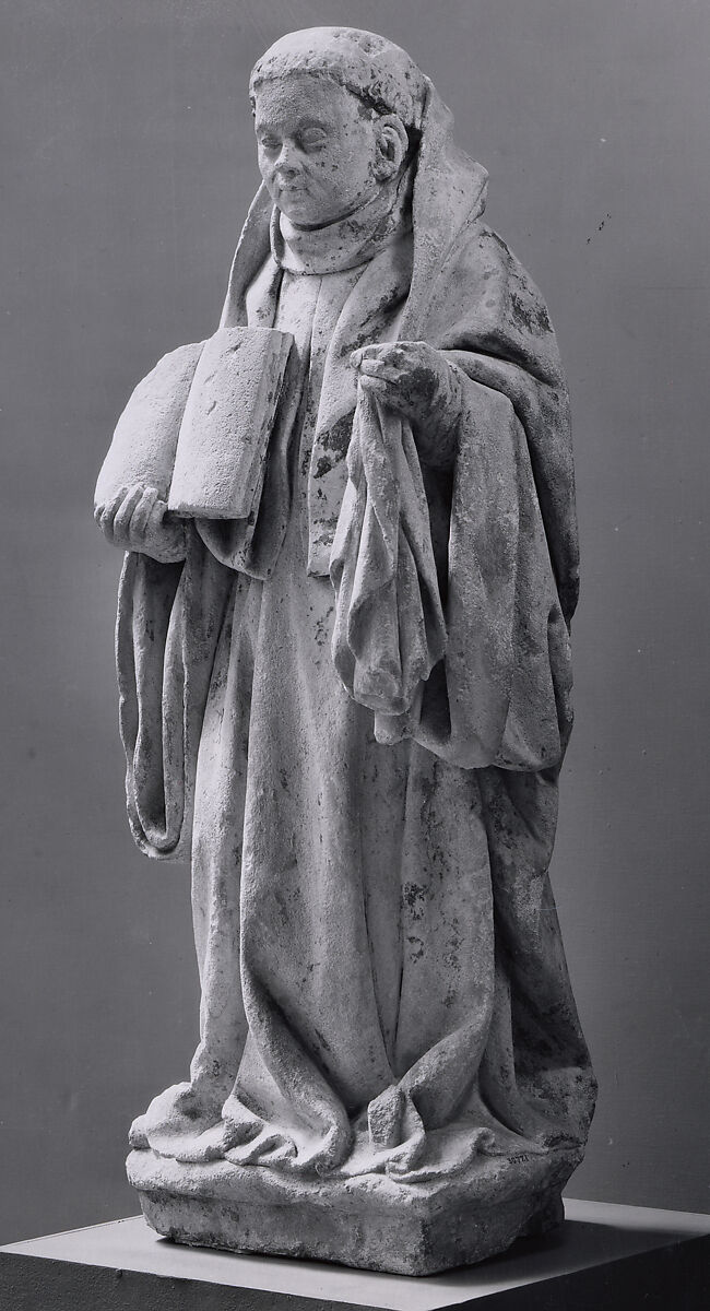 Abbot in Benedictine Habit, Limestone, French